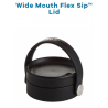 Lid - Flex Sip Lid for Authorized Hydro Flask and Hydro Style Wide Mouth Bottles